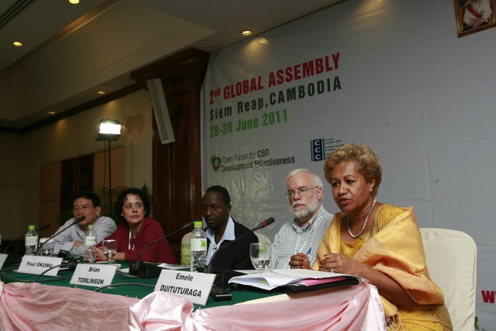 Emele Duituturaga Speaking at the Open Forum 2nd Global Assembly 2
