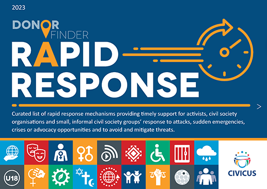 Donor Finder Rapid Response Cover