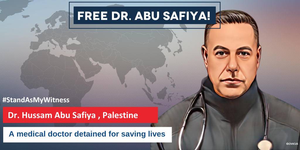 Dr Hussam Abu Safiya, Palestine