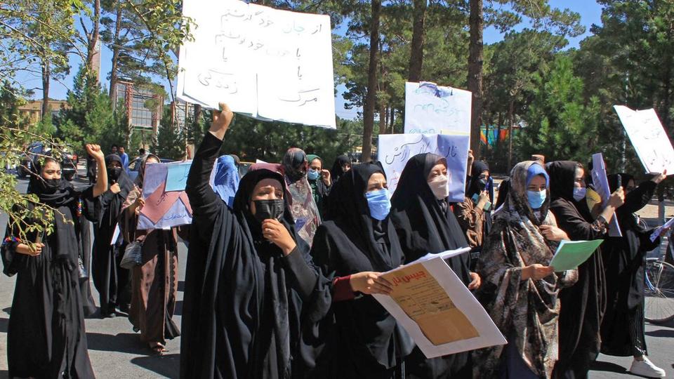 Afghan protests in Herat Sept 2021