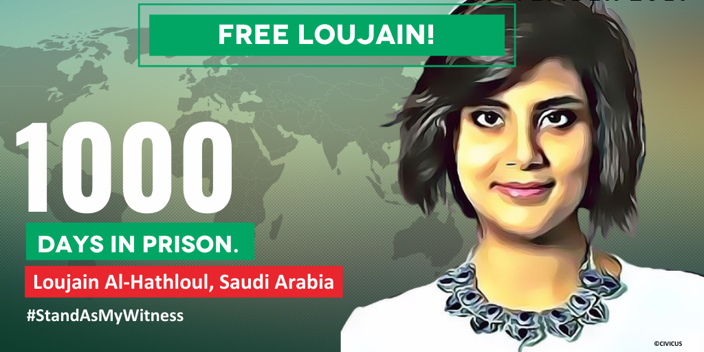Loujain1000 days in detention