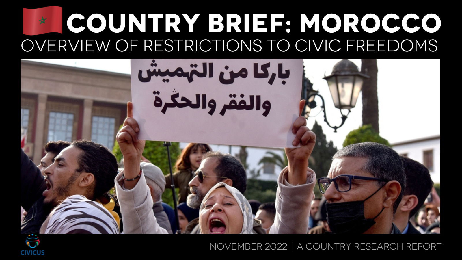 New report documents restrictions to civic freedoms in Morocco