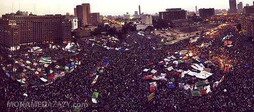 Tahrir Square Panorama by Mohamed Azazy on Flickr